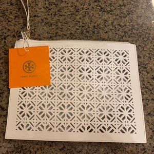 Tory Burch White Pouchette